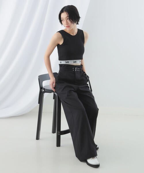 Ray BEAMS(レイビームス)の「Ray BEAMS / ハイウエスト ダブル ベルト パンツ(その他パンツ・レディース・ブラック/ベージュ・0/1)」の16枚目の写真