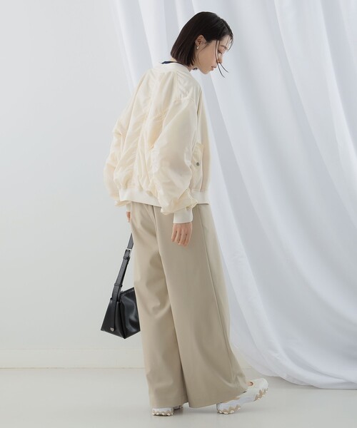 Ray BEAMS(レイビームス)の「Ray BEAMS / ハイウエスト ダブル ベルト パンツ(その他パンツ・レディース・ブラック/ベージュ・0/1)」の7枚目の写真