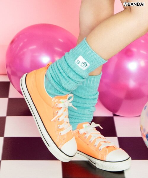 BREEZE(ブリーズ)の「【たまごっち】カラールーズソックス(ソックス/靴下・キッズ・イエロー/ラベンダー/ミント・21/15 /24/18)」の2枚目の写真