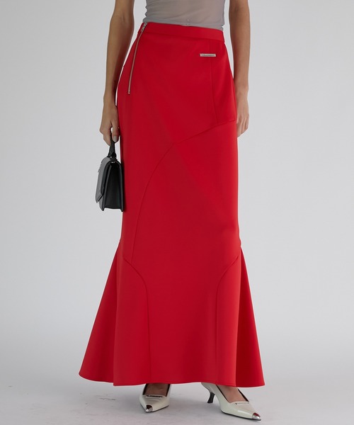 PRANK PROJECT（プランクプロジェクト）の「スキューバマーメイドマキシスカート / Scuba Mermaid Maxi Skirt（スカート・レディース・レッド/グリーン/ブラック・36/38）」の3枚目の写真