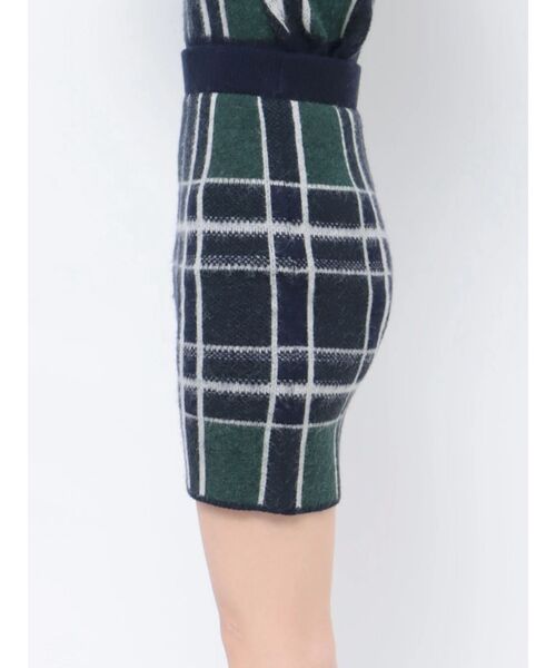 EMODA（エモダ）の「ジャガードチェックスカート（スカート・レディース・ブラック/ベージュ/ネイビー・FREE）」の12枚目の写真