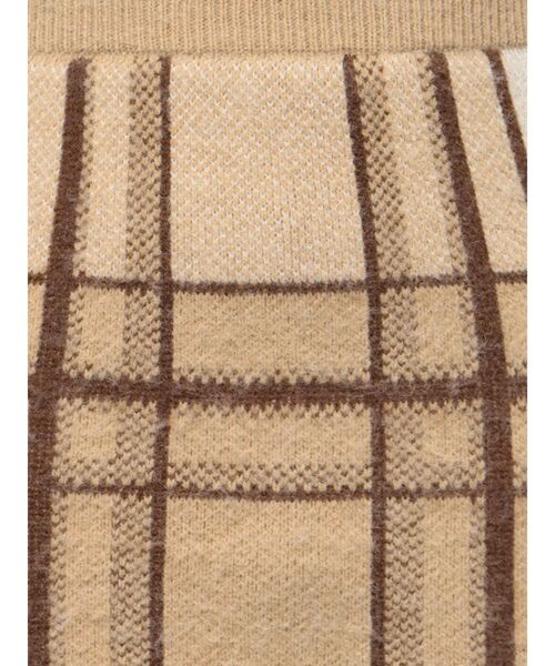 EMODA（エモダ）の「ジャガードチェックスカート（スカート・レディース・ブラック/ベージュ/ネイビー・FREE）」の5枚目の写真