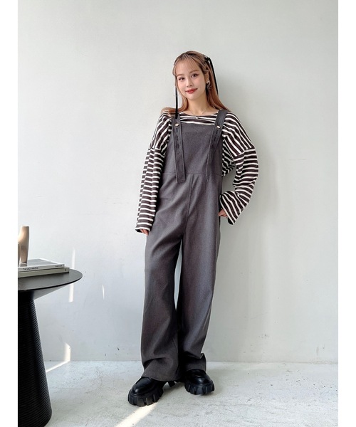 JUMELLE（ジュメロ）の「British salopette【低身長~高身長】（サロペット/オーバーオール・レディース・ブラウン/グレー・SMALL/MEDIUM）」の15枚目の写真