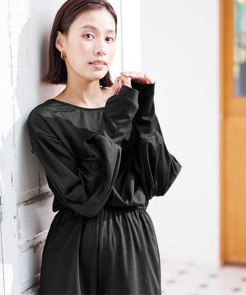 新品タグ付 カバーアップ バックオープン オールインワン ラッシュガード 日本製 セール】カバーアップバックオープンオールインワン（ラッシュ