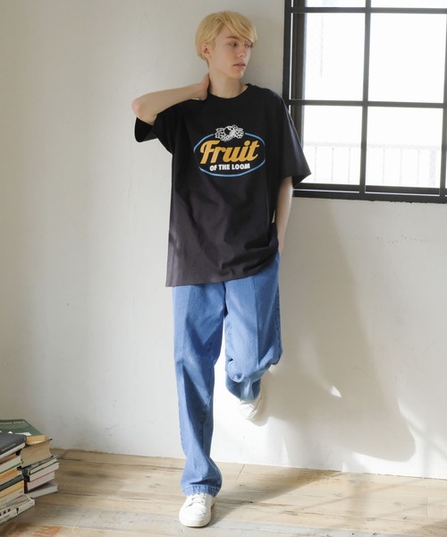 FRUIT OF THE LOOM(フルーツオブザルーム)の「プリントTシャツ30(Tシャツ/カットソー・メンズ・ホワイト/ブラック/グレー・M/L/XL)」の5枚目の写真