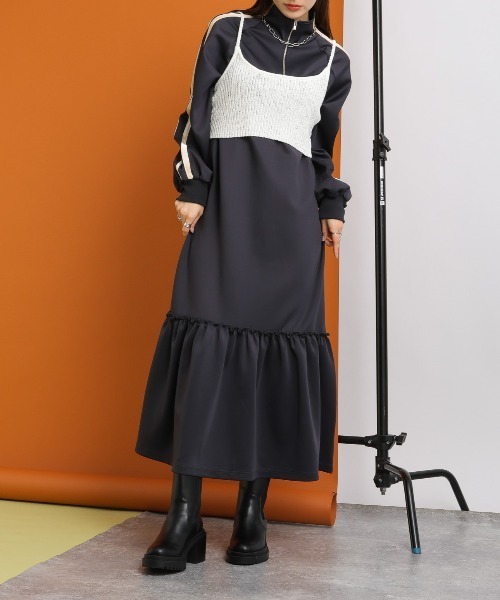 RAGEBLUE（レイジブルー）の「2WAY/スパンコールZIPニットビスチェ（ベスト・レディース・ホワイト/グリーン/ブラック・FREE）」の18枚目の写真