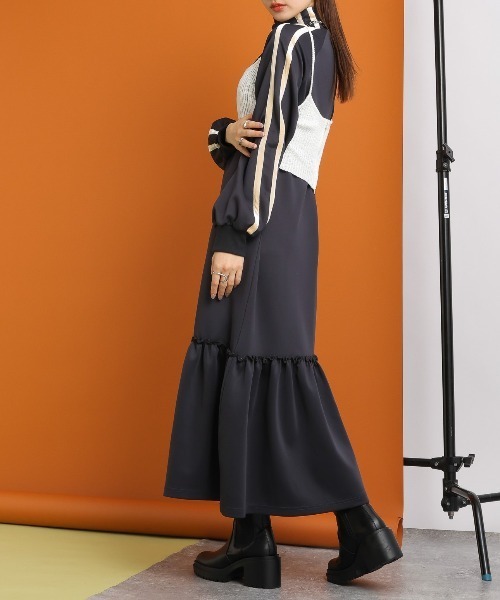 RAGEBLUE（レイジブルー）の「2WAY/スパンコールZIPニットビスチェ（ベスト・レディース・ホワイト/グリーン/ブラック・FREE）」の9枚目の写真