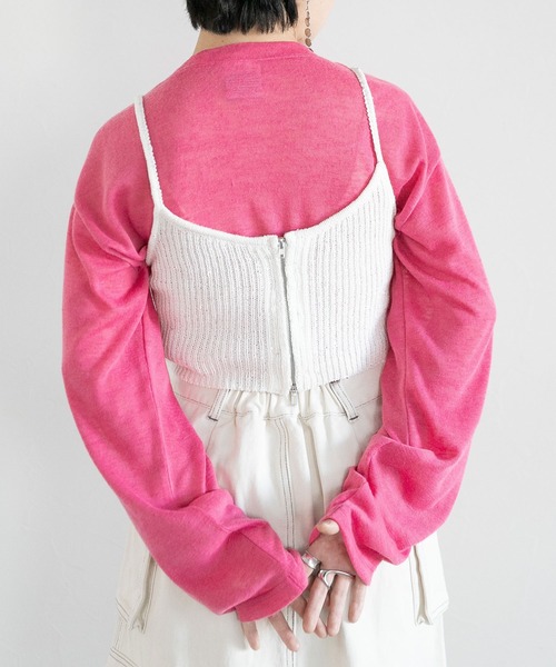 RAGEBLUE（レイジブルー）の「2WAY/スパンコールZIPニットビスチェ（ベスト・レディース・ホワイト/グリーン/ブラック・FREE）」の17枚目の写真