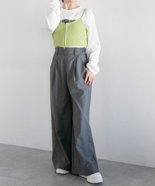 RAGEBLUE（レイジブルー）の「2WAY/スパンコールZIPニットビスチェ（ベスト・レディース・ホワイト/グリーン/ブラック・FREE）」の11枚目の写真