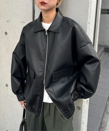 feepur | レザーライクビッグブルゾン(ブルゾン)