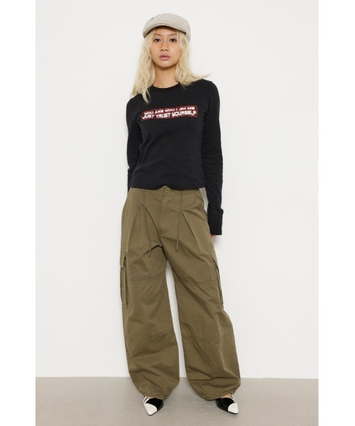 LAGUA GEM（ラグアジェム）の「STRING OVER パンツ（カーゴ