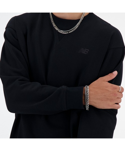 NEW BALANCE(ニューバランス)の「Athletics スウェットクルー(スウェット・メンズ・ヘザーグレー/ブラック/ライトベージュ・SMALL/MEDIUM/LARGE/X-LARGE/XX-LARGE)」の15枚目の写真