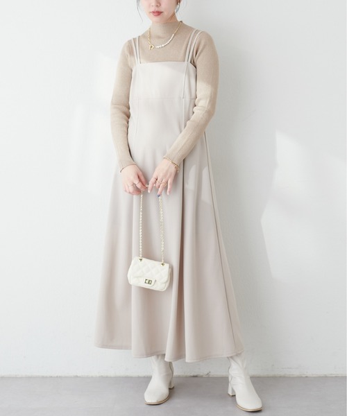 natural couture（ナチュラルクチュール）の「プチハイラメリブニット（ニット/セーター・レディース・アイボリー/ブラック/ピンク/グリーン/ベージュ・FREE）」の19枚目の写真