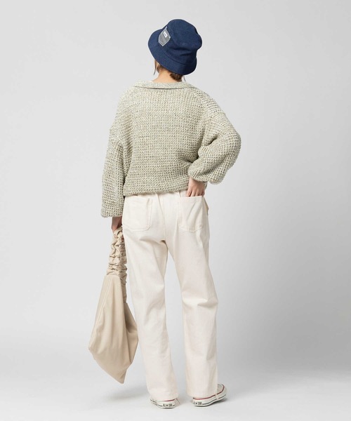 BACK NUMBER(バックナンバー)の「【BACK NUMBER】ペインターイージーパンツ(カーゴパンツ・レディース・キナリ・S/M/L)」の6枚目の写真