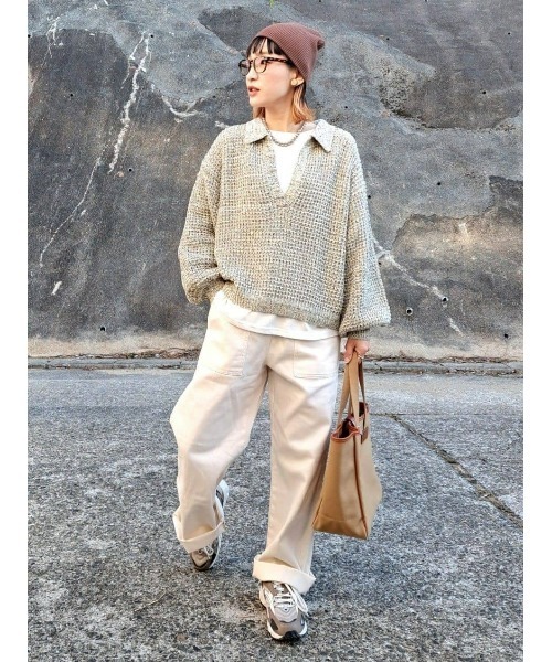 BACK NUMBER(バックナンバー)の「【BACK NUMBER】ペインターイージーパンツ(カーゴパンツ・レディース・キナリ・S/M/L)」の16枚目の写真