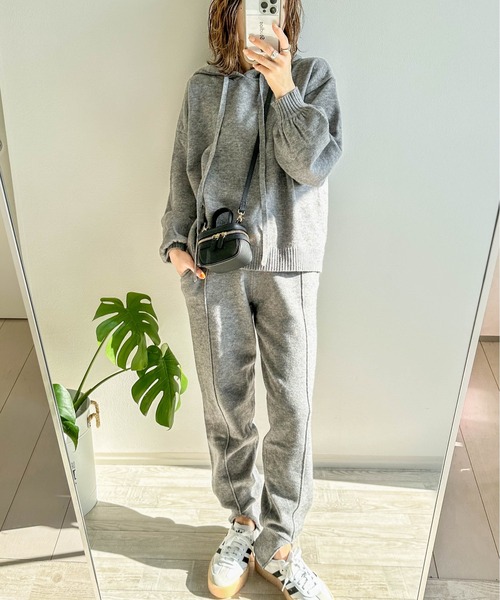 AMELY(エミリー)の「《mayoさんコラボ》ニットフーディー(ニット/セーター・レディース・グレー/モカ/ブラック・M/L)」の11枚目の写真