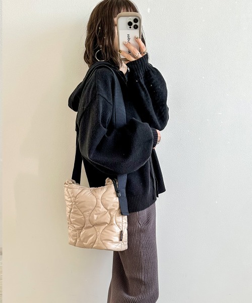 AMELY(エミリー)の「《mayoさんコラボ》ニットフーディー(ニット/セーター・レディース・グレー/モカ/ブラック・M/L)」の17枚目の写真