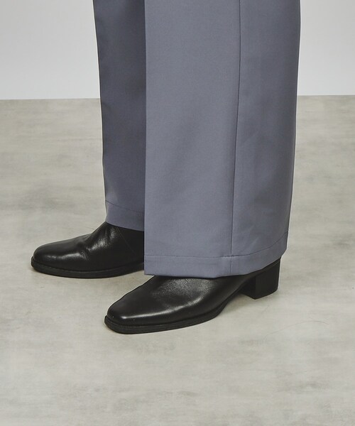 tk.TAKEO KIKUCHI（ティーケータケオキクチ）の「◆Stadt cloth ワイドストレートスラックス（セットアップ対応）（その他パンツ・メンズ・ダークグレー/ブラック/ダークブラウン・02/01/03）」の11枚目の写真