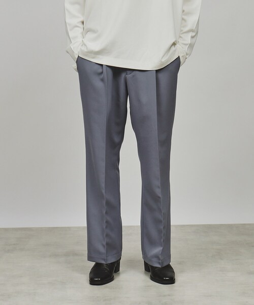 tk.TAKEO KIKUCHI（ティーケータケオキクチ）の「◆Stadt cloth ワイドストレートスラックス（セットアップ対応）（その他パンツ・メンズ・ダークグレー/ブラック/ダークブラウン・02/01/03）」の13枚目の写真