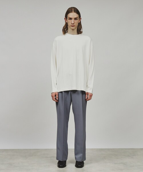 tk.TAKEO KIKUCHI（ティーケータケオキクチ）の「◆Stadt cloth ワイドストレートスラックス（セットアップ対応）（その他パンツ・メンズ・ダークグレー/ブラック/ダークブラウン・02/01/03）」の15枚目の写真