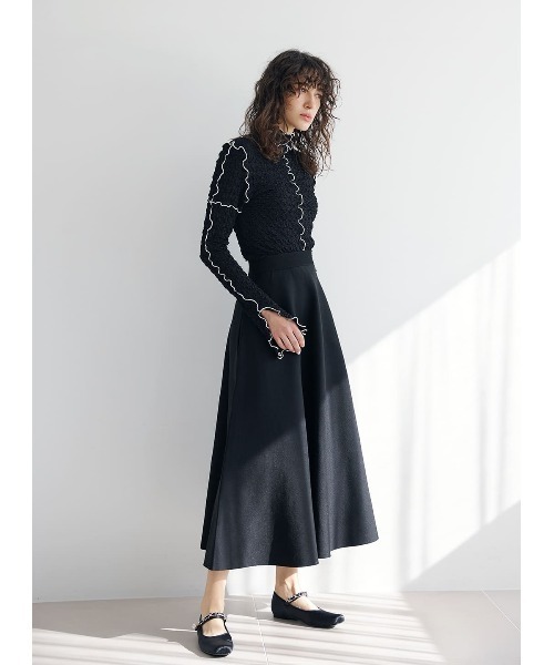 COEL（コエル）の「ジャガードメロウカットソー（Tシャツ/カットソー・レディース・ブラック/ホワイト/ミント・FREE）」の16枚目の写真