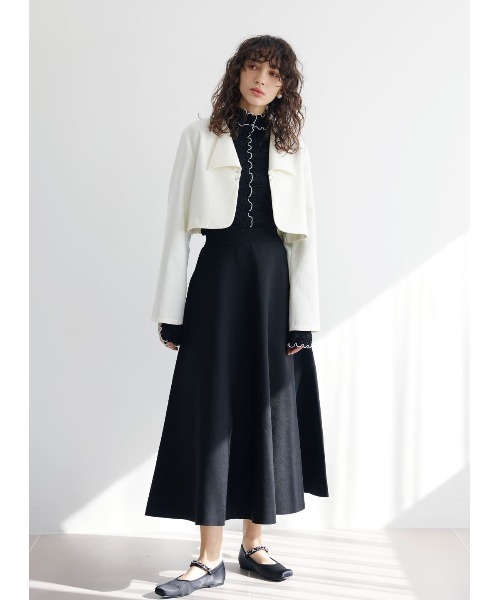 COEL（コエル）の「ジャガードメロウカットソー（Tシャツ/カットソー・レディース・ブラック/ホワイト/ミント・FREE）」の21枚目の写真