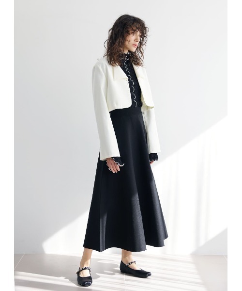 COEL（コエル）の「ジャガードメロウカットソー（Tシャツ/カットソー・レディース・ブラック/ホワイト/ミント・FREE）」の22枚目の写真