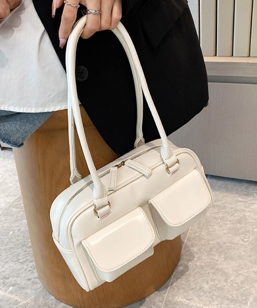 HALEY PESCA（ヘーリーペスカ）の「HALEY PESCA/【軽量】2ポケットハンドバッグ（ハンドバッグ・レディース・ブラック/ホワイト/ブラウン/レッド・FREE）」の13枚目の写真