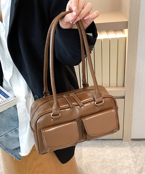 HALEY PESCA（ヘーリーペスカ）の「HALEY PESCA/【軽量】2ポケットハンドバッグ（ハンドバッグ・レディース・ブラック/ホワイト/ブラウン/レッド・FREE）」の7枚目の写真