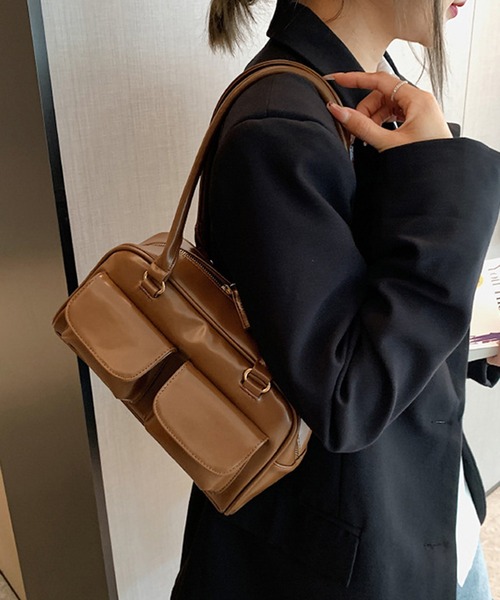 HALEY PESCA（ヘーリーペスカ）の「HALEY PESCA/【軽量】2ポケットハンドバッグ（ハンドバッグ・レディース・ブラック/ホワイト/ブラウン/レッド・FREE）」の5枚目の写真