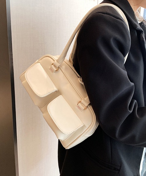 HALEY PESCA（ヘーリーペスカ）の「HALEY PESCA/【軽量】2ポケットハンドバッグ（ハンドバッグ・レディース・ブラック/ホワイト/ブラウン/レッド・FREE）」の11枚目の写真