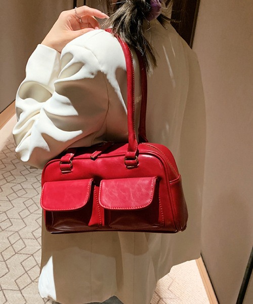 HALEY PESCA（ヘーリーペスカ）の「HALEY PESCA/【軽量】2ポケットハンドバッグ（ハンドバッグ・レディース・ブラック/ホワイト/ブラウン/レッド・FREE）」の14枚目の写真