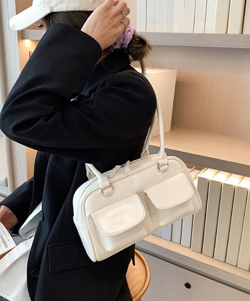 HALEY PESCA（ヘーリーペスカ）の「HALEY PESCA/【軽量】2ポケットハンドバッグ（ハンドバッグ・レディース・ブラック/ホワイト/ブラウン/レッド・FREE）」の12枚目の写真