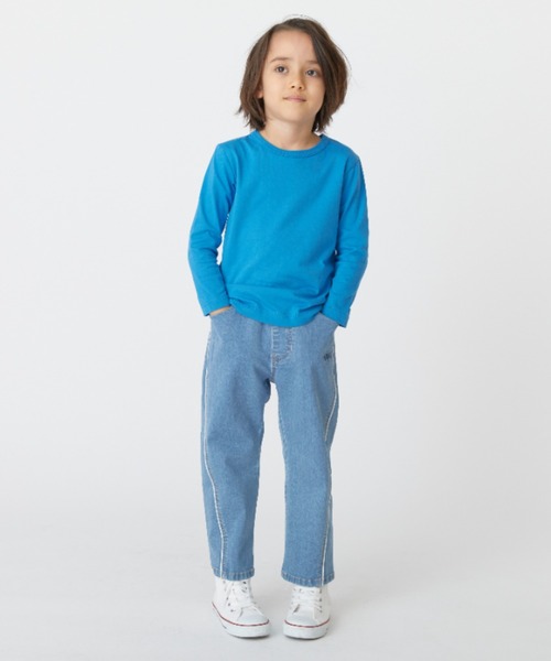 [ジュニアサイズ]ストレッチデニムストレートパンツ（デニムパンツ）｜hakka kids（ハッカキッズ）