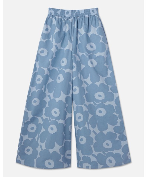 【2025AW】marimekko マリメッコ/ Kohti Unikko パンツ marimekko】Kohti Unikko cotton poplin パンツ グリーン ボトムス