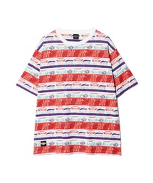 MANASTASH（マナスタッシュ）の「MANASTASH/マナスタッシュ/MTN STRIPE TEE/マウンテンストライプTシャツ（Tシャツ/カットソー・メンズ）」