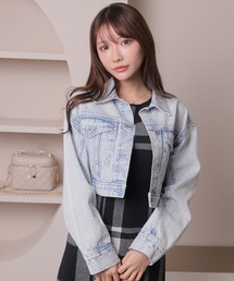 LIPSERVICE（リップサービス）の「lady denimクロップドGジャン（デニムジャケット）」