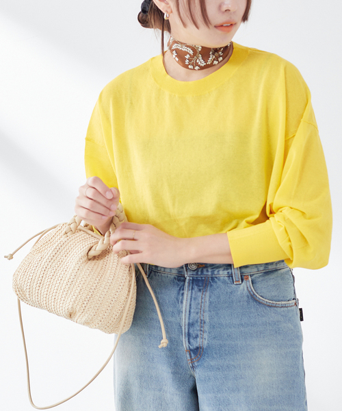 journal standard L'essage（ジャーナルスタンダードレサージュ）の「DANDELION プルオーバー（ニット/セーター・レディース・アイボリー/ブラック/イエロー・FREE）」の3枚目の写真