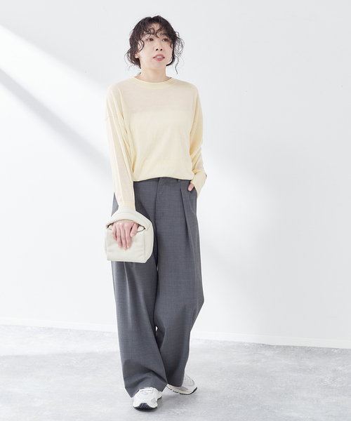 journal standard L'essage（ジャーナルスタンダードレサージュ）の「DANDELION プルオーバー（ニット/セーター・レディース・アイボリー/ブラック/イエロー・FREE）」の16枚目の写真