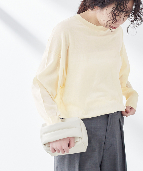 journal standard L'essage（ジャーナルスタンダードレサージュ）の「DANDELION プルオーバー（ニット/セーター・レディース・アイボリー/ブラック/イエロー・FREE）」の18枚目の写真