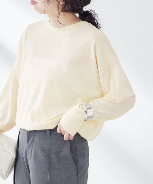 journal standard L'essage（ジャーナルスタンダードレサージュ）の「DANDELION プルオーバー（ニット/セーター・レディース・アイボリー/ブラック/イエロー・FREE）」の20枚目の写真