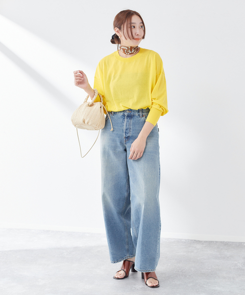 journal standard L'essage（ジャーナルスタンダードレサージュ）の「DANDELION プルオーバー（ニット/セーター・レディース・アイボリー/ブラック/イエロー・FREE）」の12枚目の写真