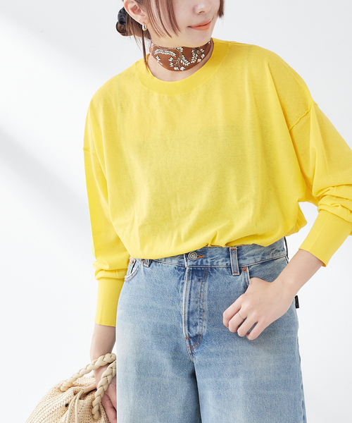journal standard L'essage（ジャーナルスタンダードレサージュ）の「DANDELION プルオーバー（ニット/セーター・レディース・アイボリー/ブラック/イエロー・FREE）」の15枚目の写真