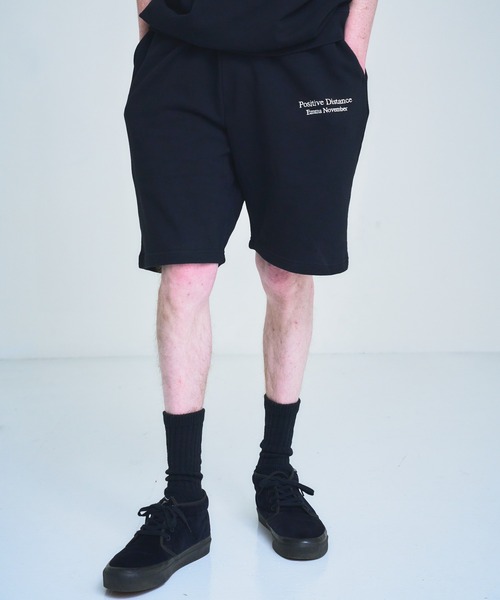 【セール】Embroidery フレンチテリー スウェット ショーツ（スウェットパンツ）｜EMMA NOVEMBER （エマノーヴェンバー）