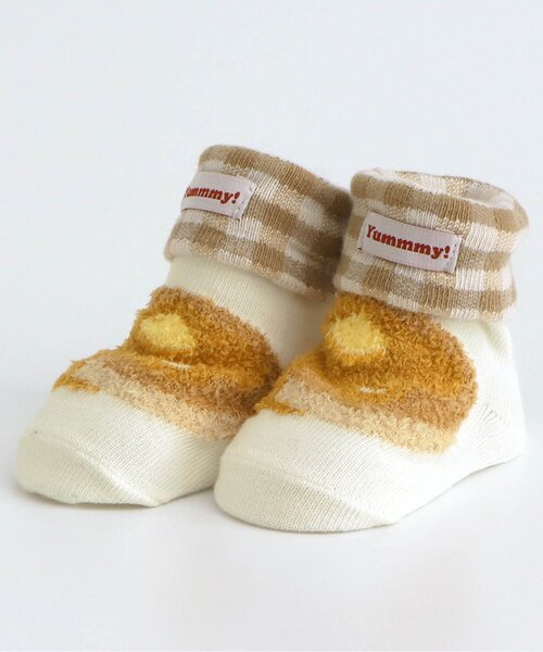 apres les cours(アプレレクール)の「おやつモチーフソックス(ベビーシューズ/ベビーソックス・キッズ・ピンク/アイボリー・12/9)」の6枚目の写真