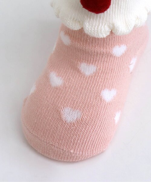 apres les cours(アプレレクール)の「おやつモチーフソックス(ベビーシューズ/ベビーソックス・キッズ・ピンク/アイボリー・12/9)」の12枚目の写真