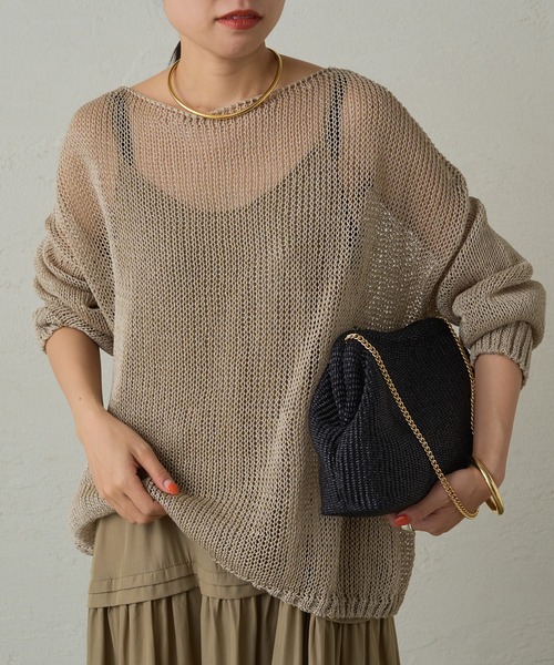 LOUNGEDRESS（ラウンジドレス）の「ギマショートニット（ニット
