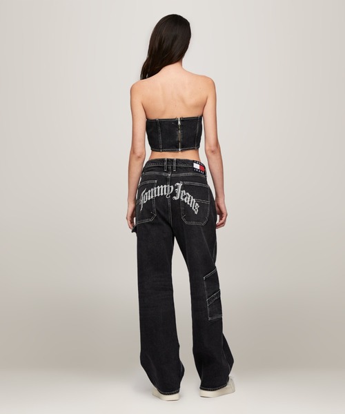 TOMMY HILFIGER（トミーヒルフィガー）の「デニムビスチェトップ（チューブトップ・レディース・ブラック・X-SMALL/SMALL）」の3枚目の写真