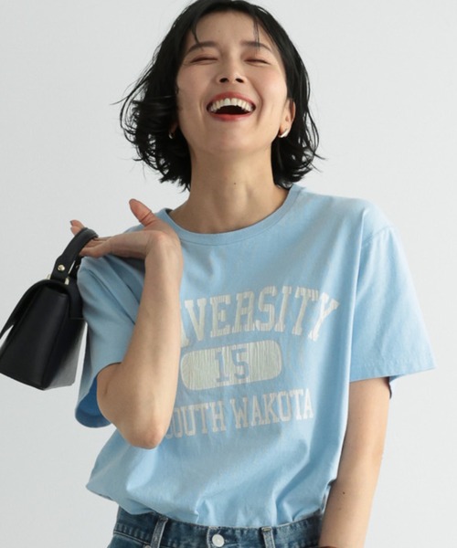 surt(サート)の「BARNYARDSTORM / 【SURT】ナンバー T(Tシャツ/カットソー・レディース・ブルー/ホワイト・FREE)」の1枚目の写真