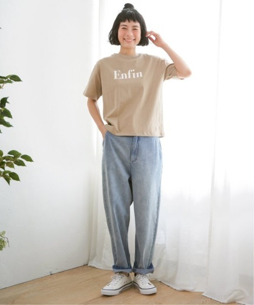 LBC（エルビーシー）の「プリントロゴTシャツ（Tシャツ/カットソー・レディース・ホワイト/チャコールグレー/グリーン/ライトベージュ/グレー/イエロー・M/L）」の10枚目の写真